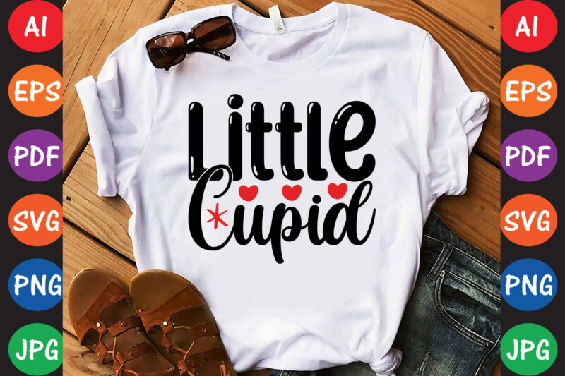 Little Cupid – Valentine T-shirt And SVG Design