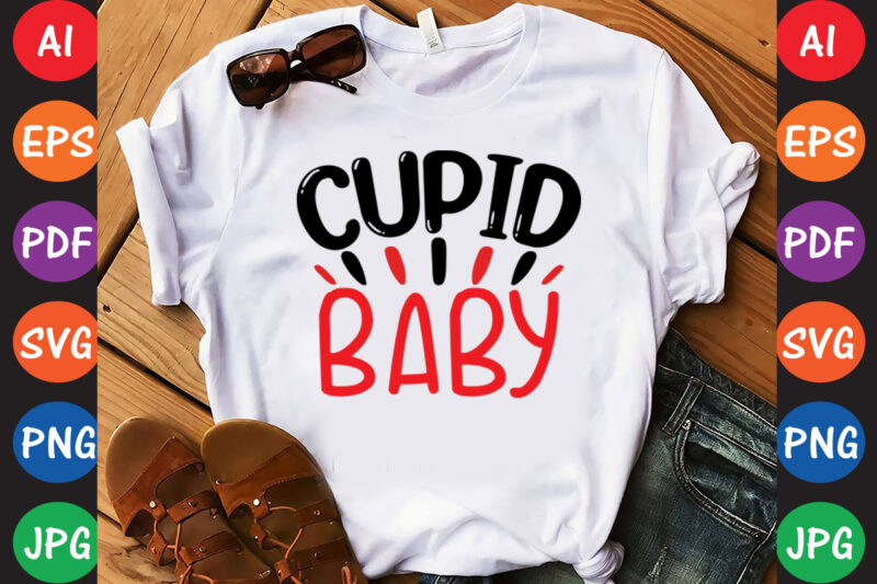 Cupid Baby – Valentine T-shirt And SVG Design