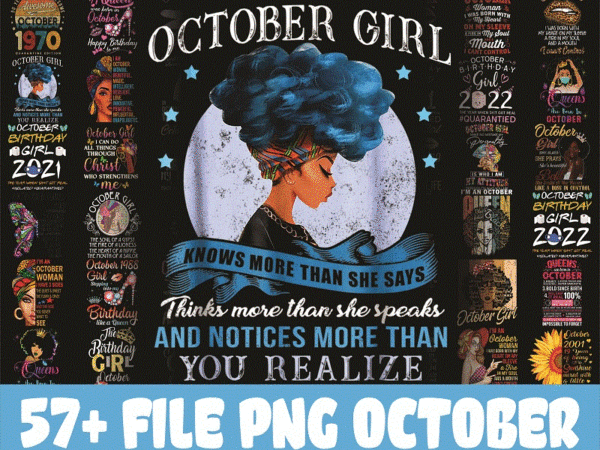 57 designs october png bundle, a queen was born in october birthday png, in october we wear pink png, october girls png, digital download 868498130