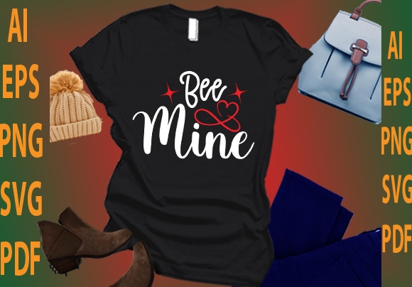 Bee mine t shirt template