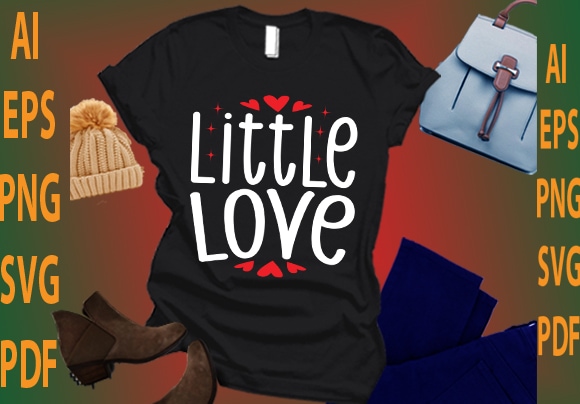 Little love t shirt vector graphic