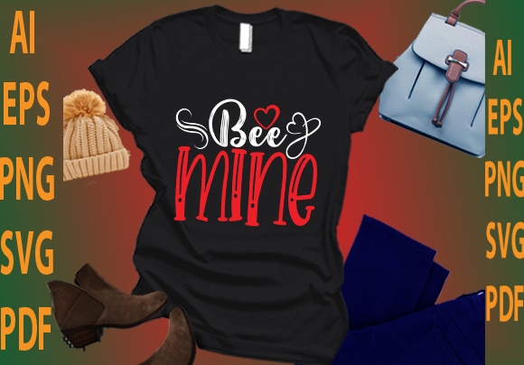 Bee mine t shirt template