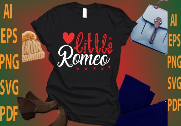 Little romeo t shirt vector graphic