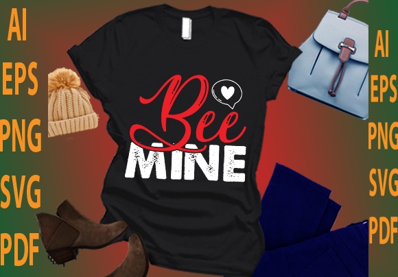 Bee mine t shirt template