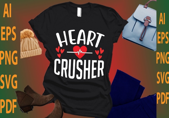 Heart crusher graphic t shirt