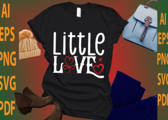 little love t shirt vector graphic