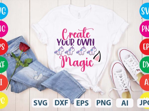 Create your own magic svg vector for t-shirt