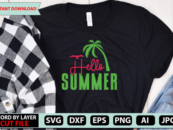 Hello summer t-shirt design,summer beach bundle svg, beach svg bundle, summertime, funny beach quotes svg, salty svg png dxf sassy beach quotes summer quotes svg bundle