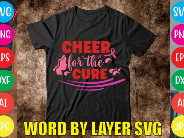 Cheer for a cure svg vector for t-shirt