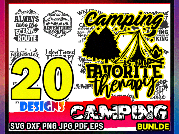 Camping svg bundle, camp life svg cut files, commercial use,instant download, summertime adventure svg bundle,printable vector prints 693608612