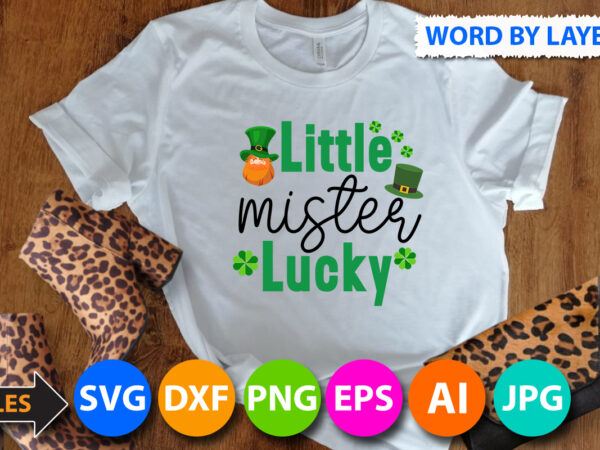 Little mister lucky t shirt design