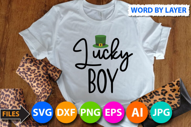 Lucky Boy T Shirt Design