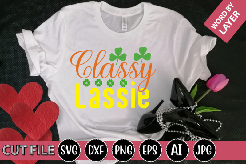 Classy Lassie SVG Vector for t-shirt