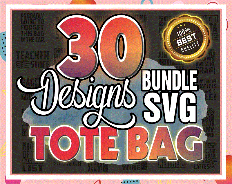 30 Tote Bag SVG Bundle, Funny Shopping Bag Quotes SVG Cut files, Commercial Use, Instant Download, Funny Tote Bag SVG Print, Groceries 908731060