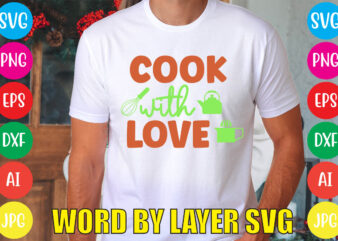 Cook With Love svg vector for t-shirt