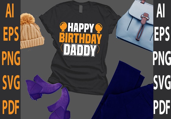 Happy birthday daddy graphic t shirt