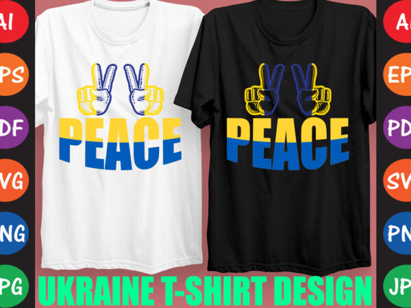 Peace ukraine t-shirt and svg design