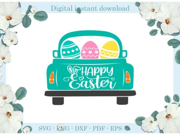 Happy easter day colorful easter egg diy crafts easter egg svg files for cricut, easter sunday silhouette easter basket sublimation files, cameo htv print graphic t shirt