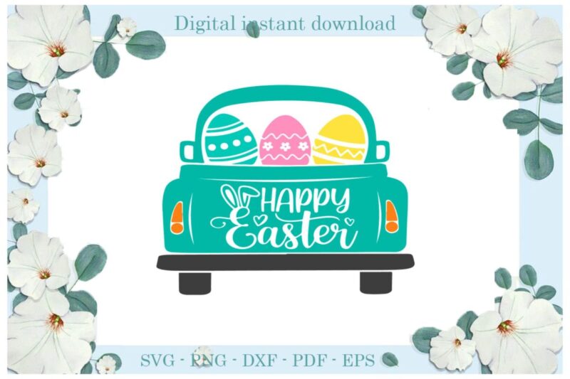 Happy Easter Day Colorful Easter Egg Diy Crafts Easter Egg Svg Files For Cricut, Easter Sunday Silhouette Easter Basket Sublimation Files, Cameo Htv Print