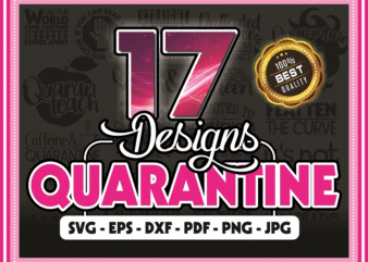 Quarantine bundle svg, social distancing, 17 designs, cut file, vector instant download 798013993