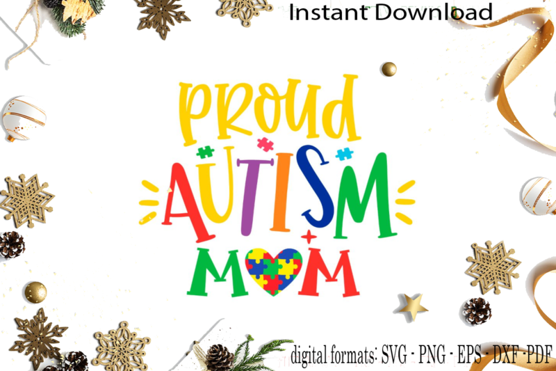 Autism Awareness Gift Idea SVG Sublimation Files