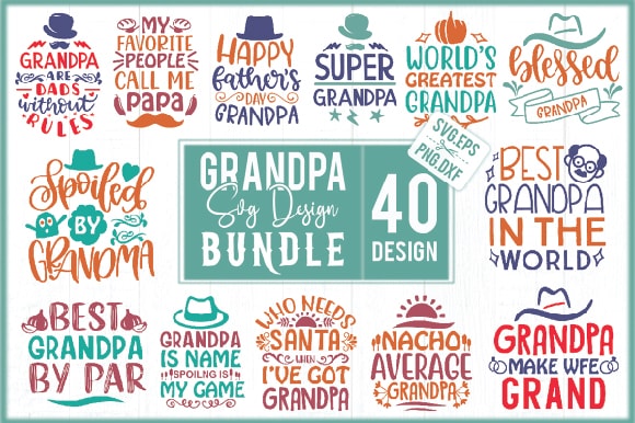 Grandpa svg design bundle