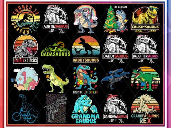 48 designs dinosaur png bundle, cute dino png, baby dinos, sublimation designs, simple dinosaur, t-rex png, digital download 909217008