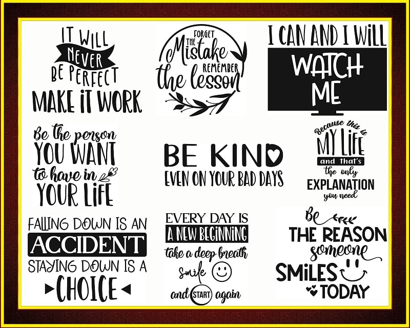 Inspirational Quotes svg Bundle, for cricut and sillouette 871945535