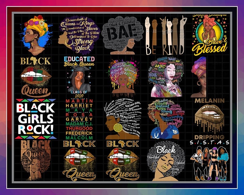 Combo 50 Melanin Bundle PNG files, BAE Black And Educated Afro, Black Girl Graduation 2020 digital, Black Nurse Magic, Curly Coily Curvy png 879820174