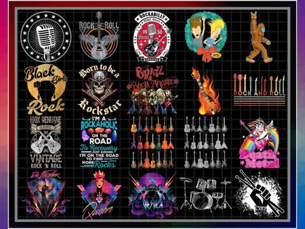 Bundle 50 designs rock and roll png, rock band png, rock png, rock n roll png, rock star png, rock on png, black rock png, digital download 911339476