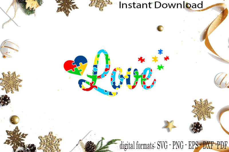 Autism Awareness Gift Idea SVG Sublimation Files