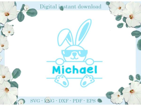 Easter day gifts blue michael rabbit diy crafts rabbit svg files for cricut, easter sunday silhouette trending sublimation files, cameo htv print vector clipart