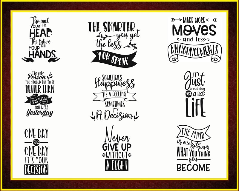 Inspirational Quotes svg Bundle, for cricut and sillouette 871945535