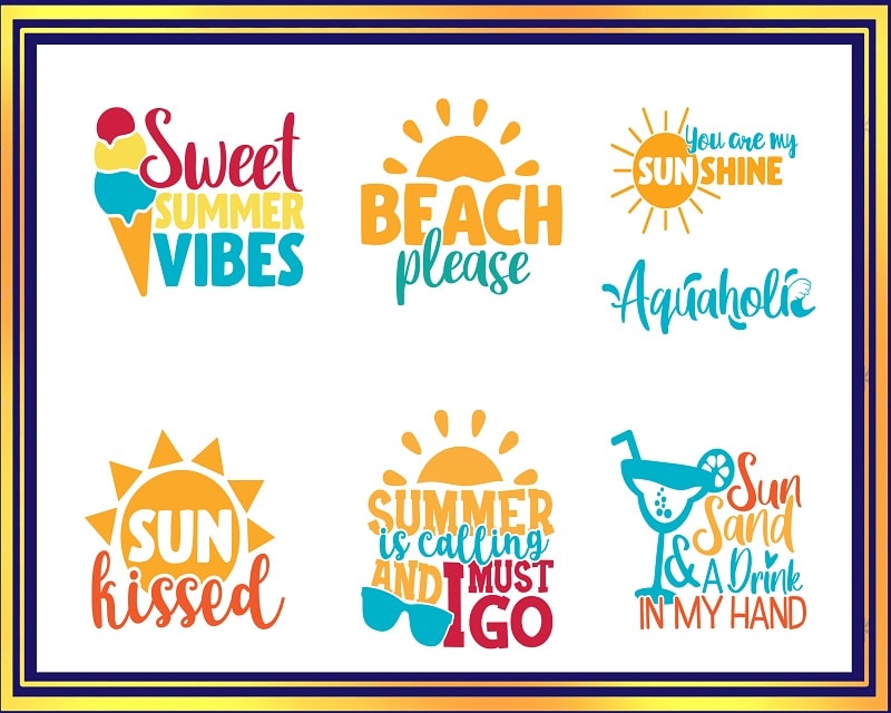 25 Summer Quotes SVG Bundle, Sweet Summer Vibes Bundle, Hola Beaches Cut File, Summer Clipart, Printable, Commercial Use, Instant Download 775219310