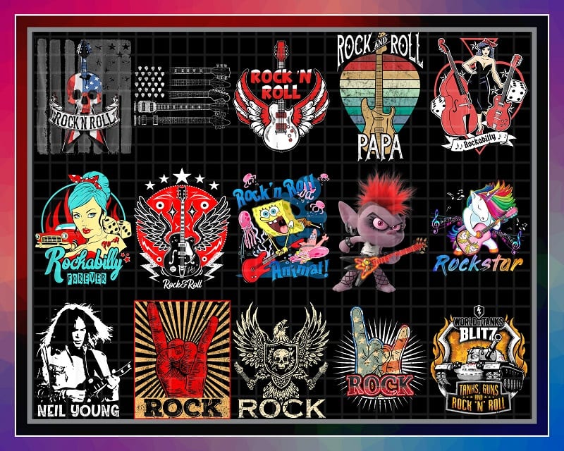PhotoGrid - Stickers: Rock 'N' Roll