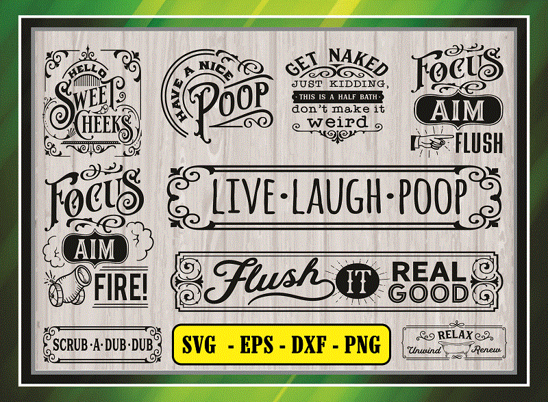 40 Designs Funny Bathroom SVG Bundle, Cut File Cricut, Funny Bathroom Signs, Bathroom Quotes Svg, Bathroom Svg Designs, Bathroom Wall Decor 839702139