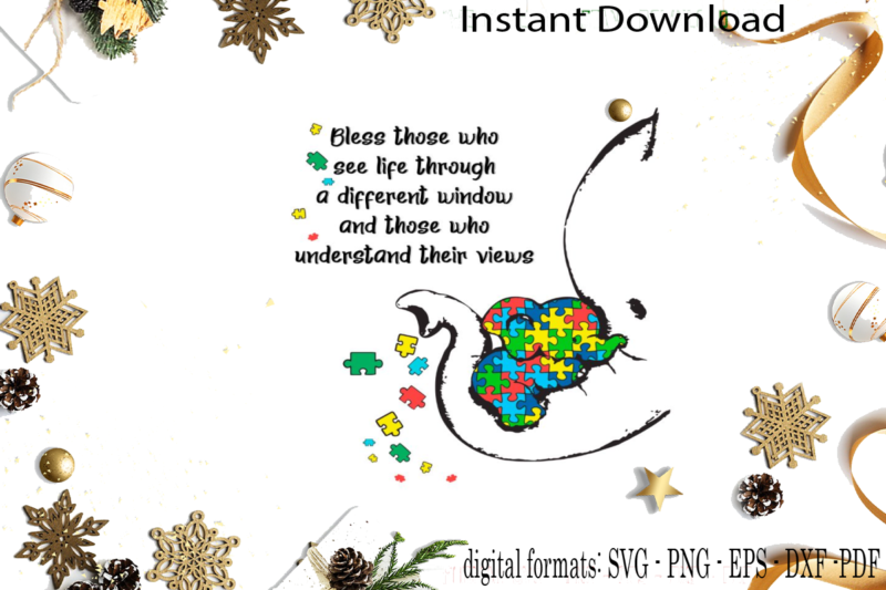 Autism Awareness Gift Idea SVG Sublimation Files