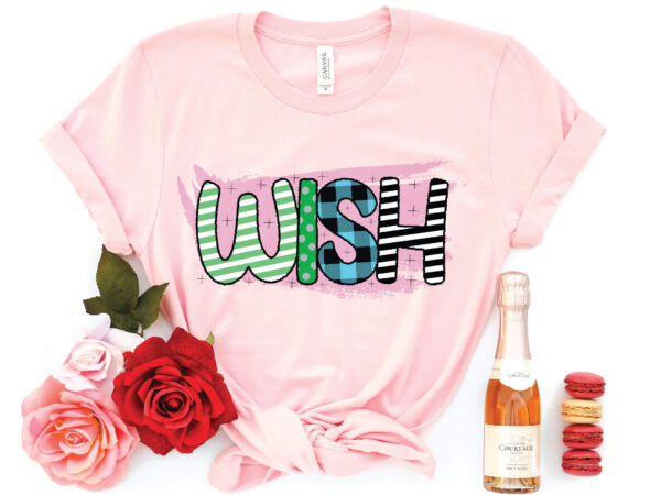 Wish sublimation t shirt design for sale