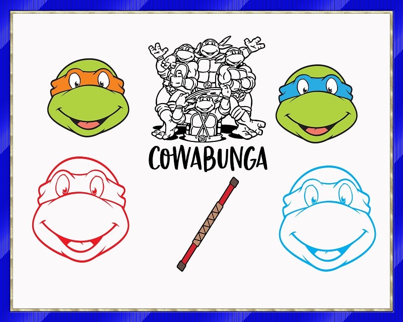 Pop Ninja Turtles SVG, Ninja Turtle Design SVG