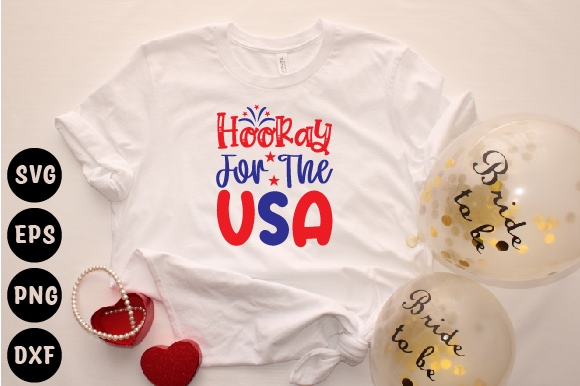 Hooray for the usa graphic t shirt