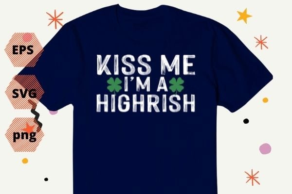 Kiss Me I’m Hyerish Irish Armenian T-shirt design svg, Kiss Me I’m A Realtor png, Patrick’s Day, irish leaf, funny,