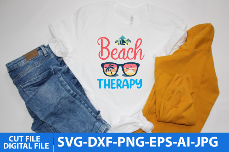 beach Therapy Svg Cut File,beach Therapy Svg Design,beach Therapy T SHirt Design,Summer Svg Quotes