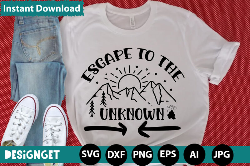 Escape To The Unknown svg vector for t-shirt