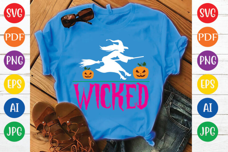 wicked t shirt vector illustration - Buy t-shirt designs