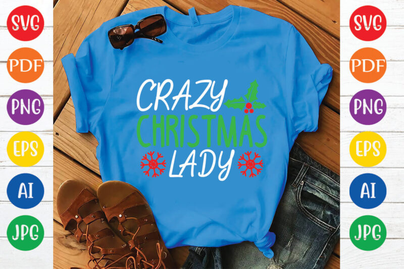 crazy Christmas lady