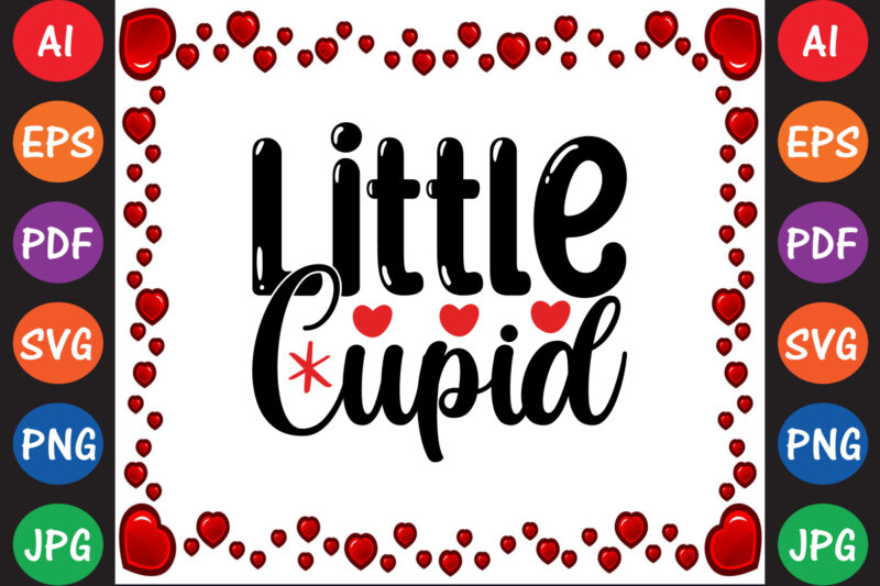 Little Cupid – Valentine T-shirt And SVG Design