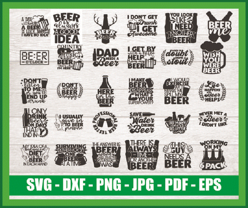 30 Designs Beer SVG Bundle, Beer Quotes, Beer Lover, Drinking SVG, Funny Beer, Beer Mug, Beer Signs, Commercial Use Instant Download 808960868