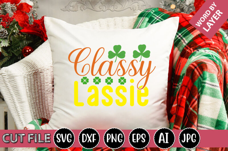 Classy Lassie SVG Vector for t-shirt