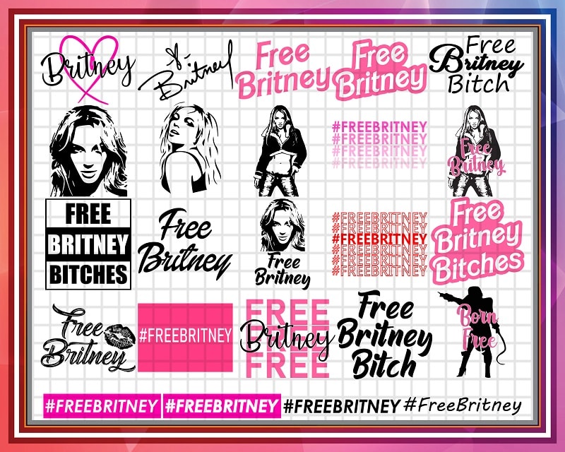 Bundle 24 Designs Britney Spears Svg, Britney Spears Cipart, Britney ...