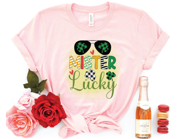 Mister lucky sublimation t shirt designs for sale